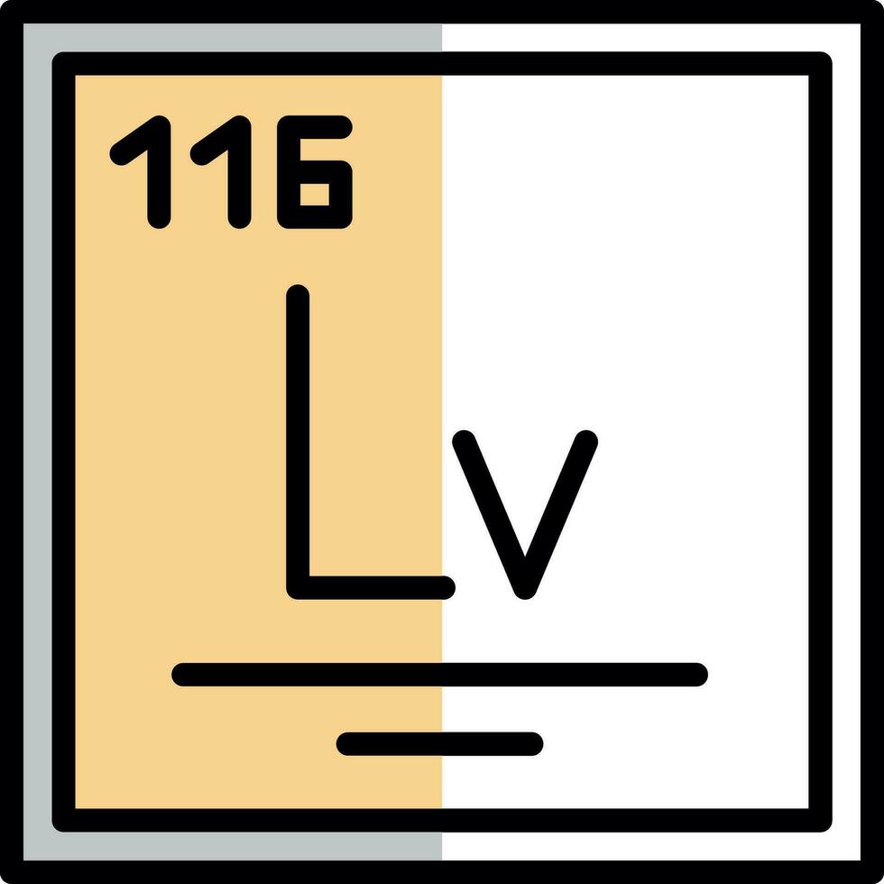 livermorium vector icoon ontwerp