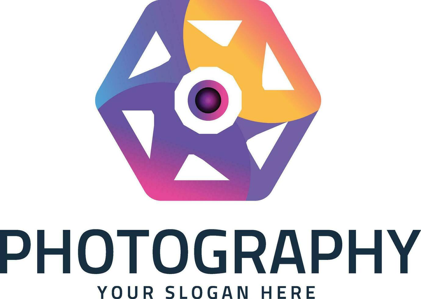 fotografie abstract logo voor media productie vector