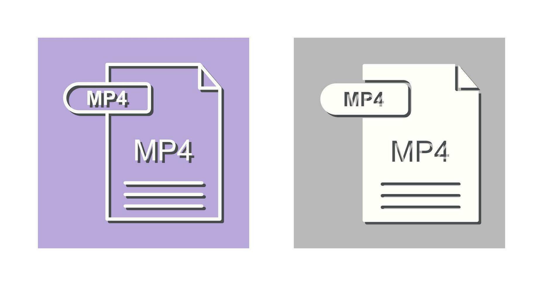 mp4 vector icoon