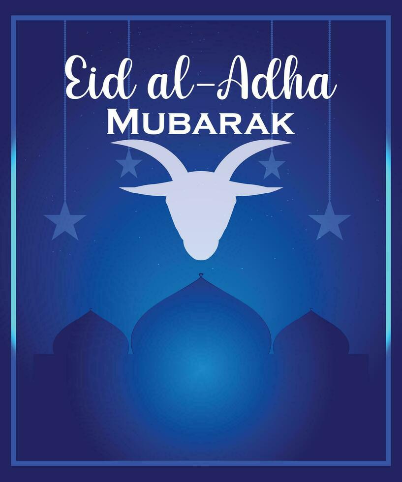 eid al adha mubarak achtergrond sjabloon vector