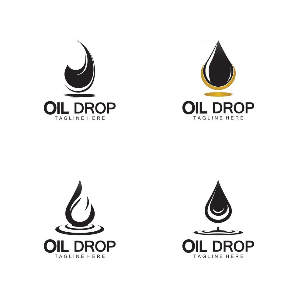 olie drop logo vector illustratie ontwerp