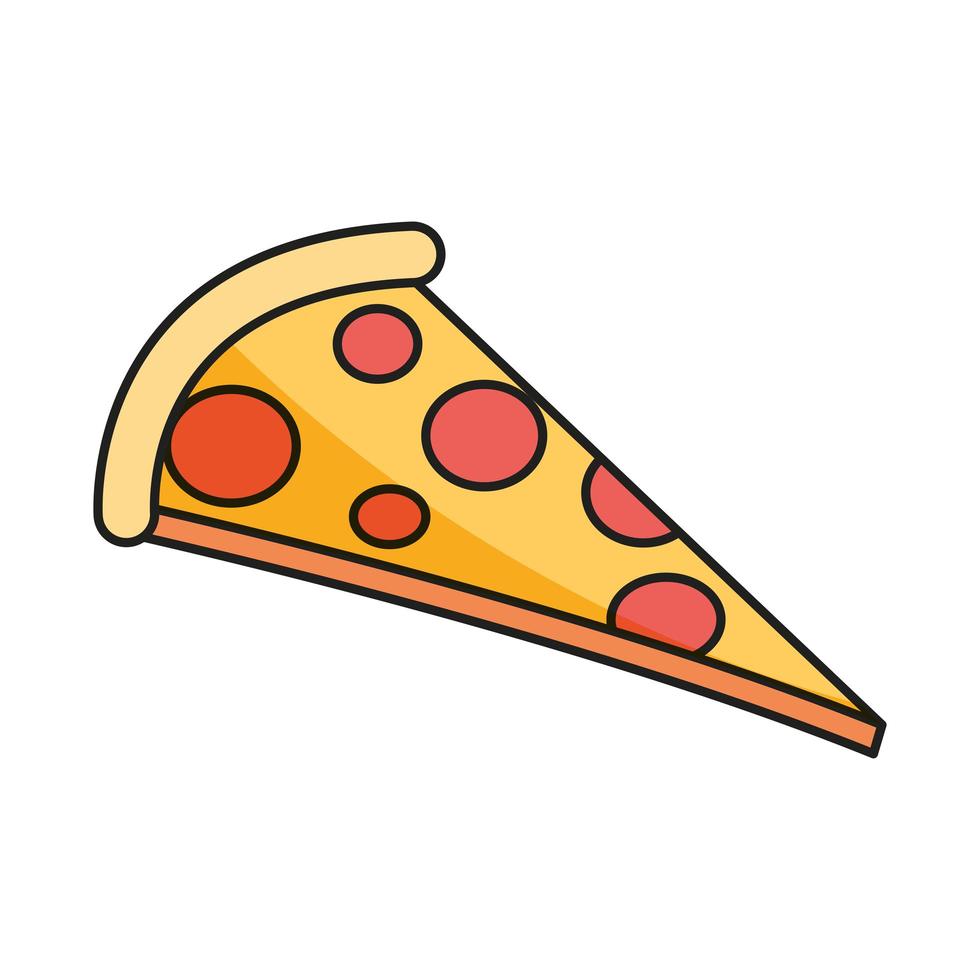 fastfood pizza vector