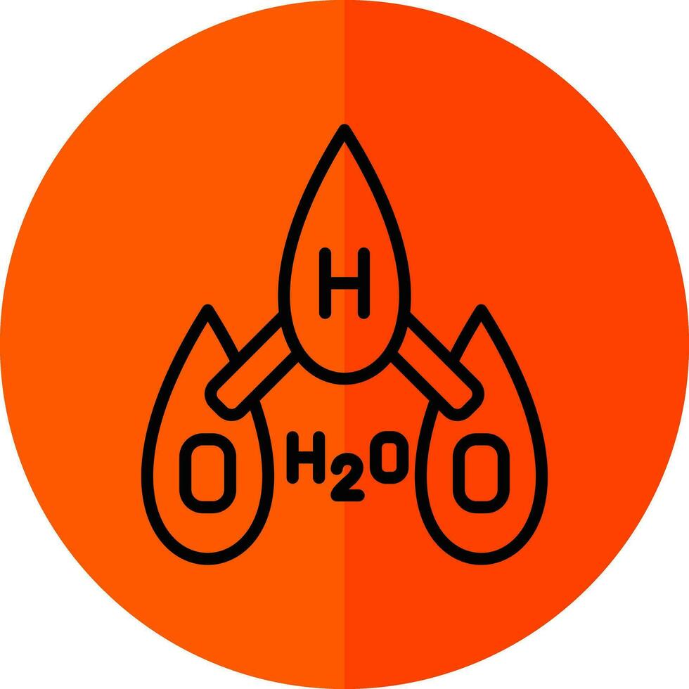 h2o vector icoon ontwerp