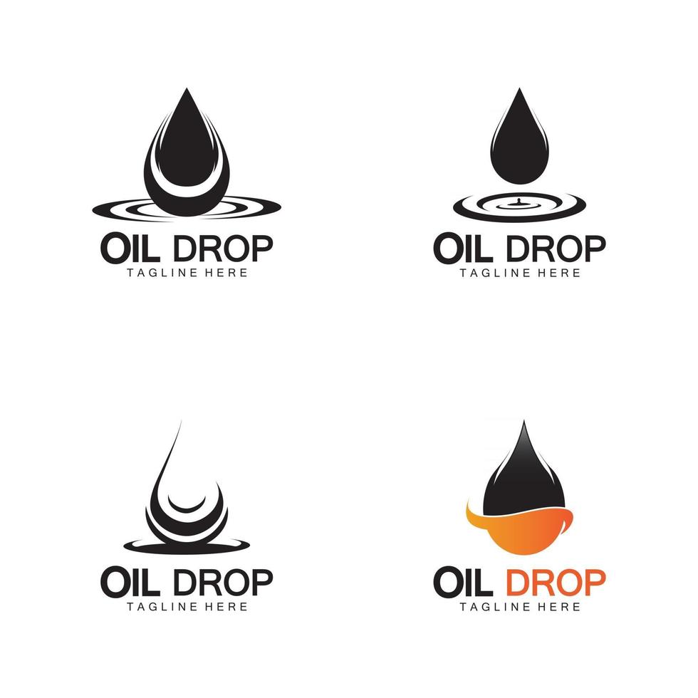 olie drop logo vector illustratie ontwerp