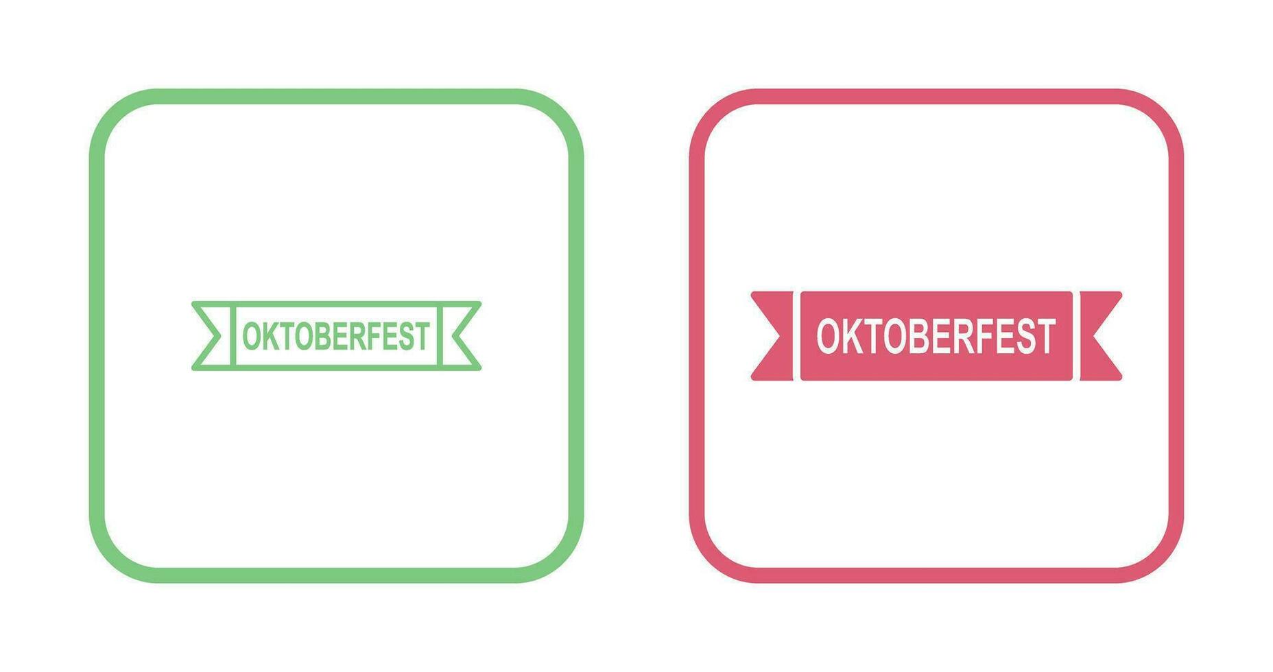 oktoberfeest banier vector icoon