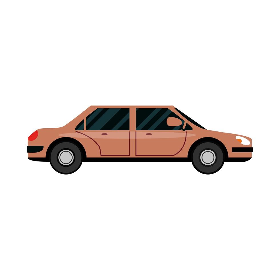 auto vervoer zijaanzicht auto pictogram vector