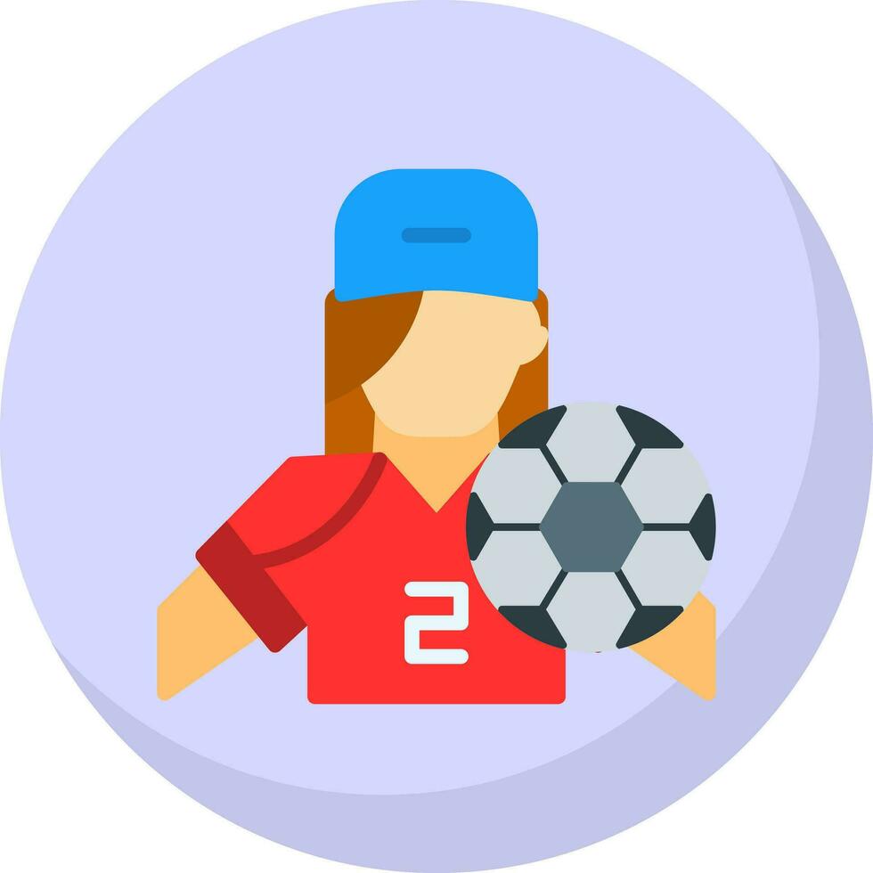 Amerikaans voetbal speler vector icoon ontwerp