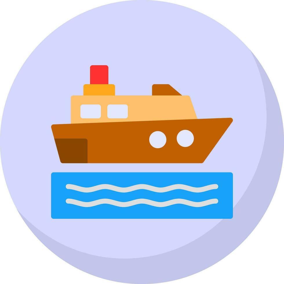 reis schip vector icoon ontwerp