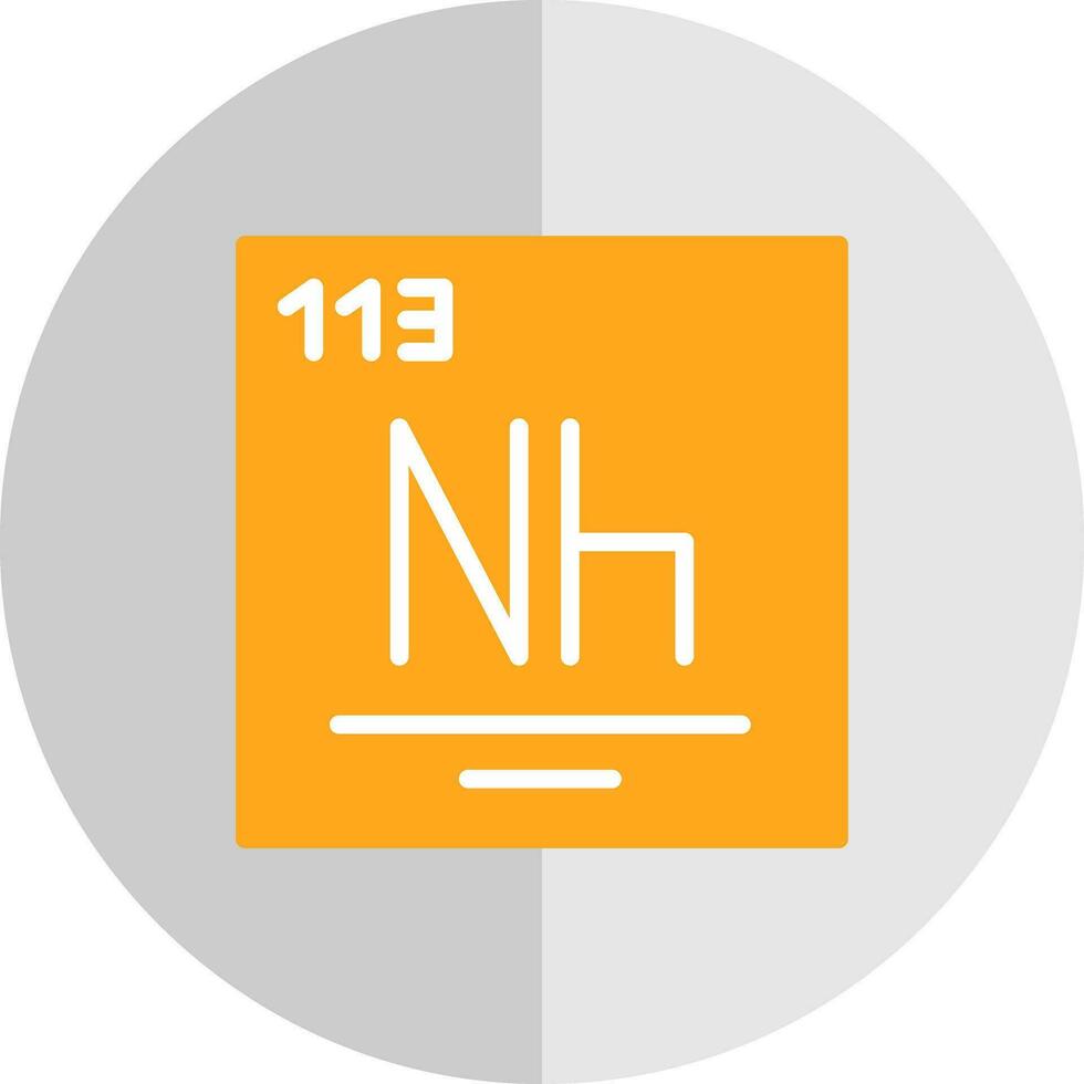 nihonium vector icoon ontwerp