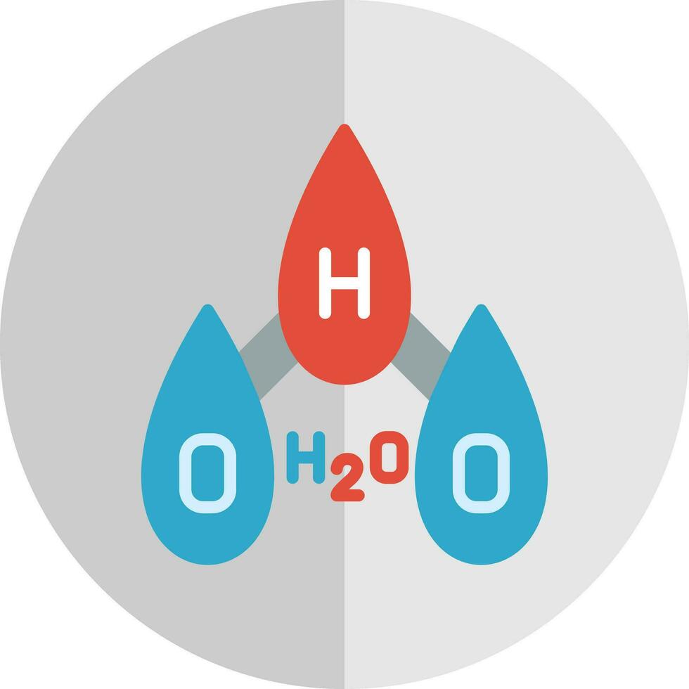 h2o vector icoon ontwerp