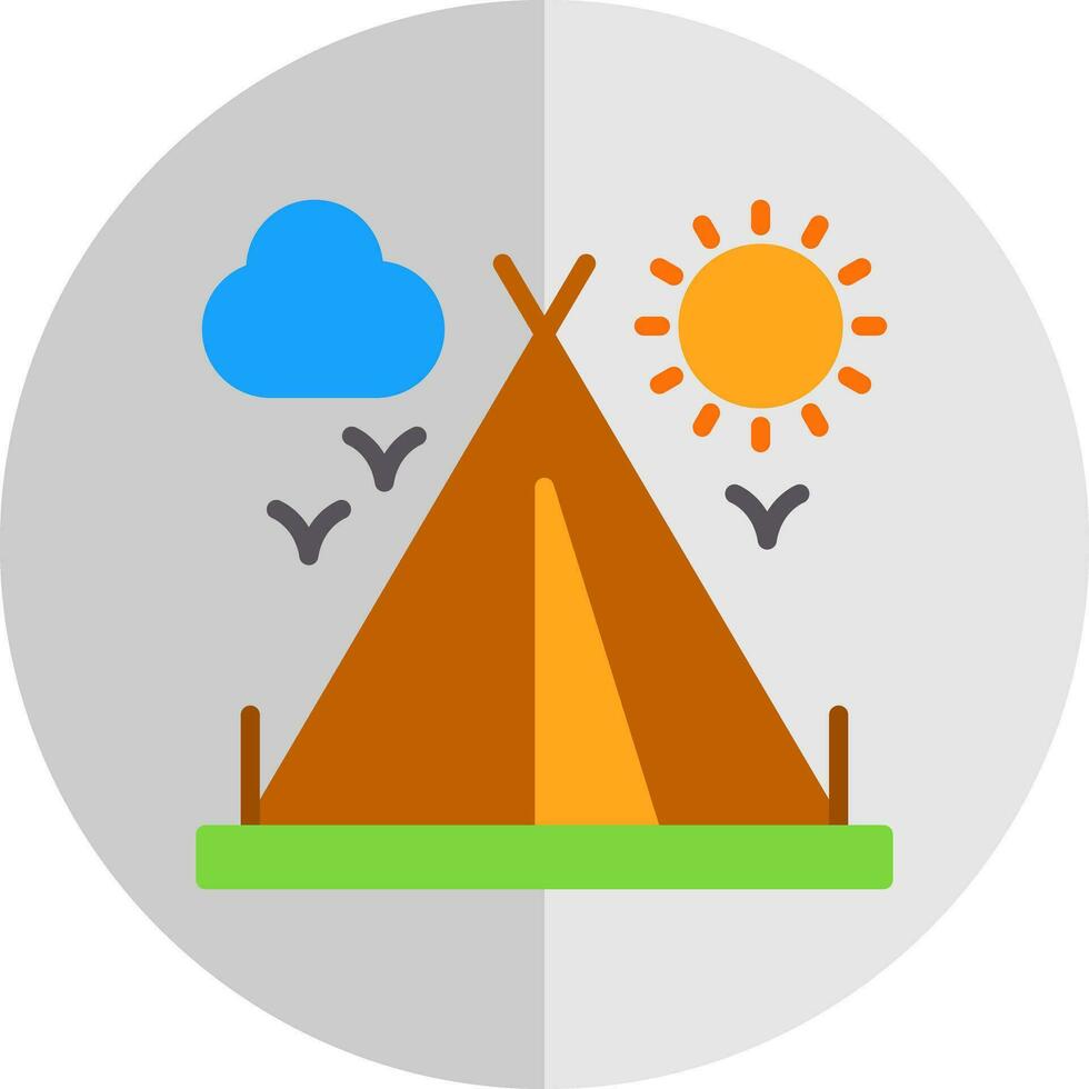 camping tent vector icoon ontwerp