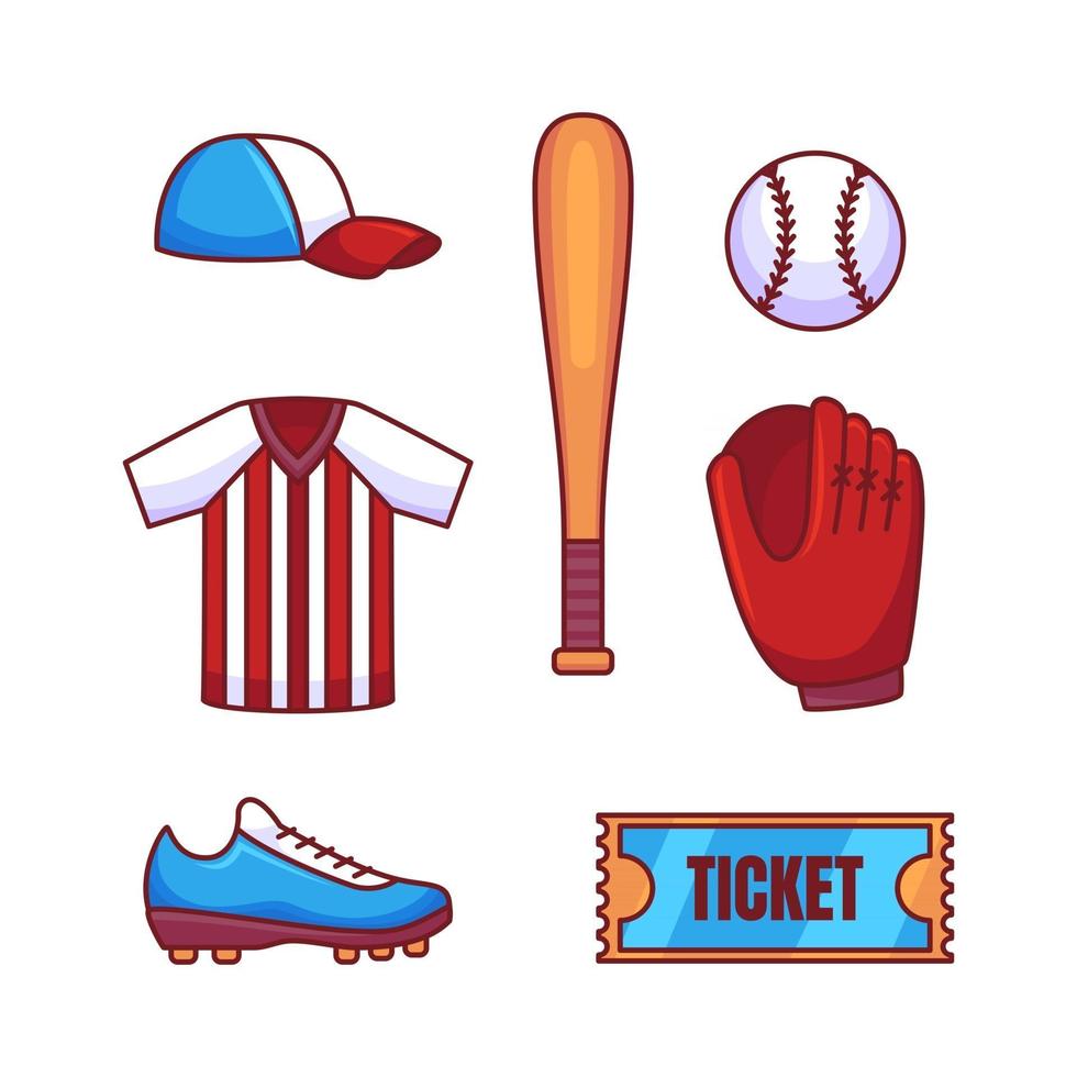 softbal icon pack vector