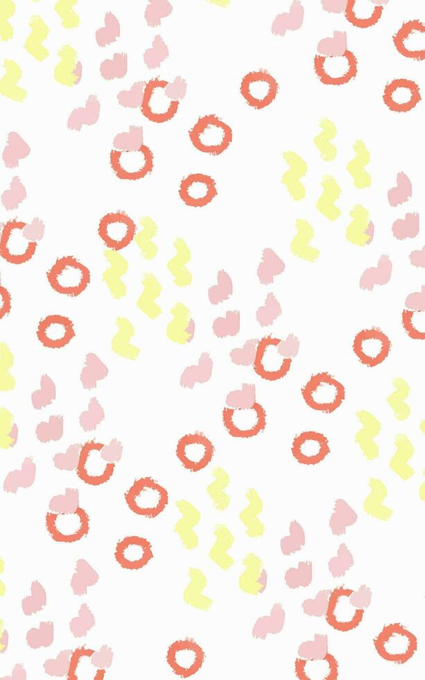 abstract handgetekend naadloos patroon met cirkels. modern licht abstract ontwerp voor papier, omslag, kleding stof, interieur decor en andere gebruikers. ideaal voor herfst seizoen vector