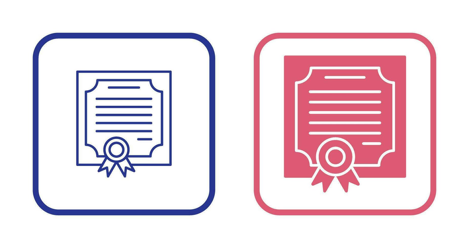 certificaat vector pictogram