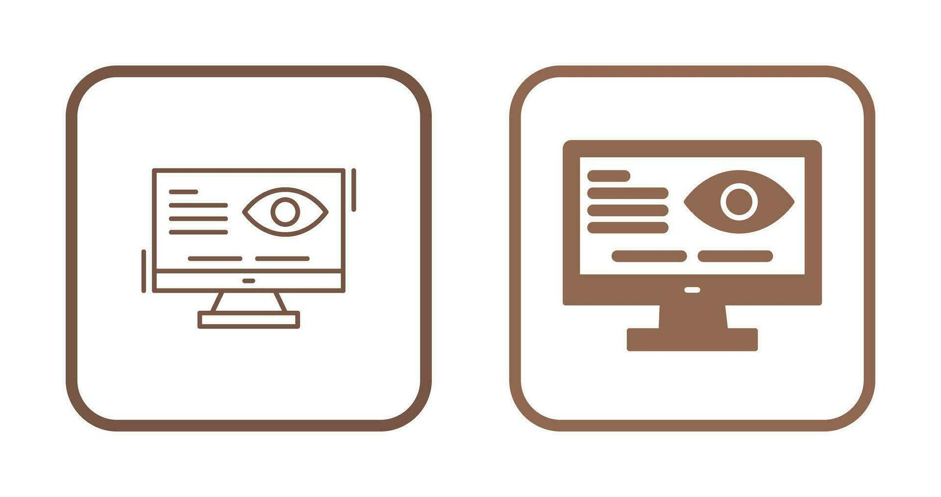 visie vector pictogram