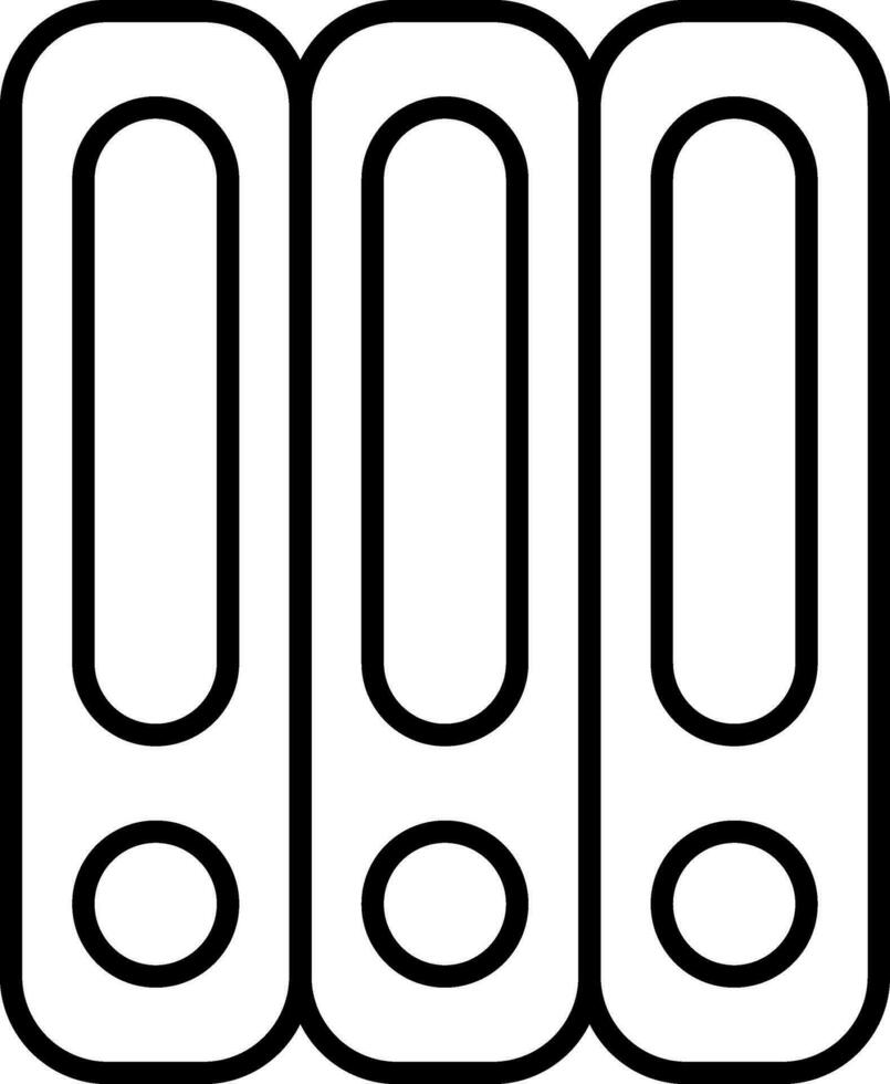 ring bindmiddel in zwart lijn kunst, vector