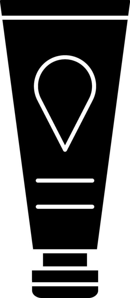 verf buis icoon in zwart en wit kleur. vector