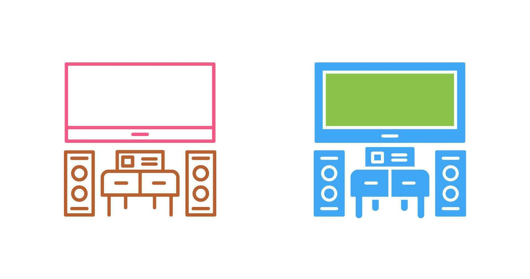 thuisbioscoop vector pictogram