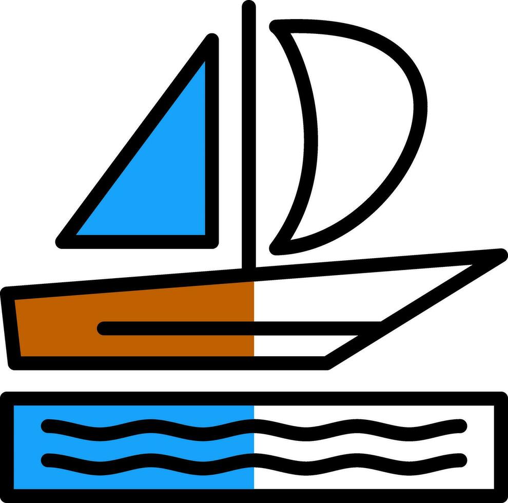silboat vector icoon ontwerp