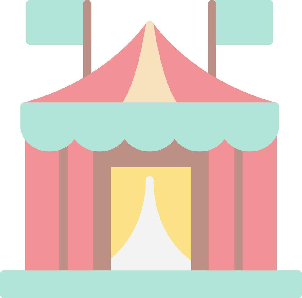 circus tent vector icoon ontwerp