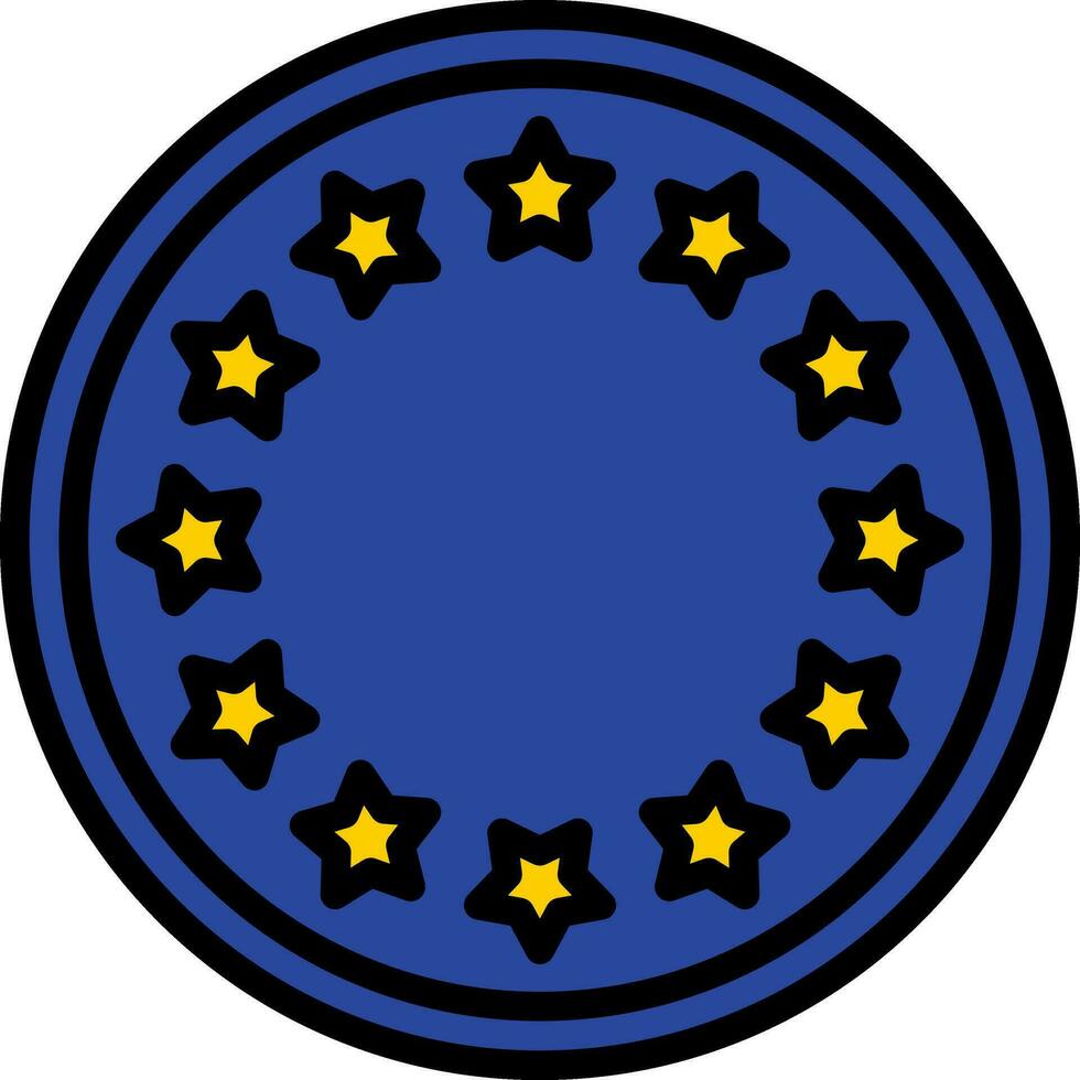 Europese unie vector icoon ontwerp