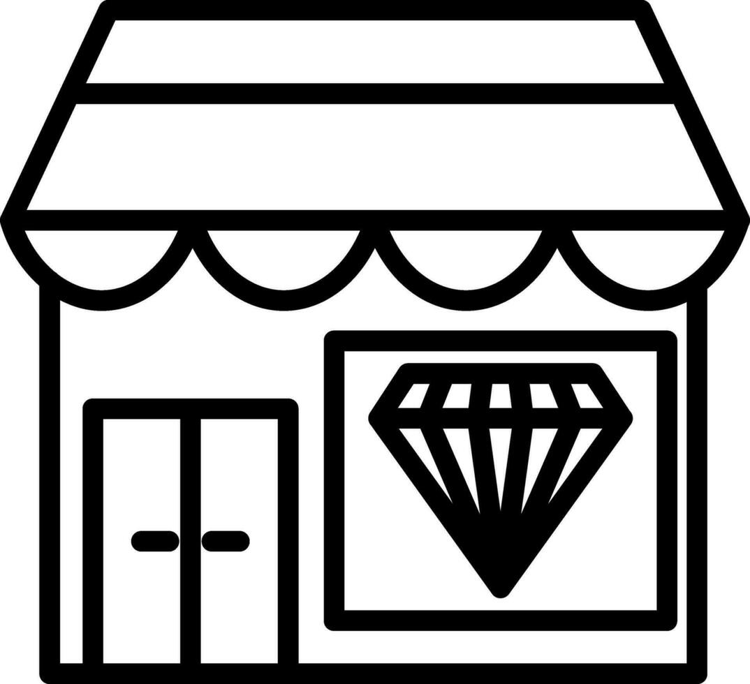 sieraden winkel vector icoon ontwerp