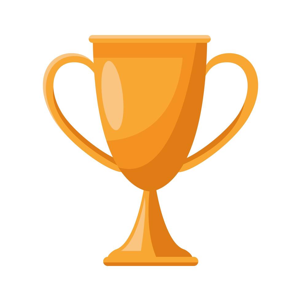 Trofee cup award geïsoleerde pictogram vector