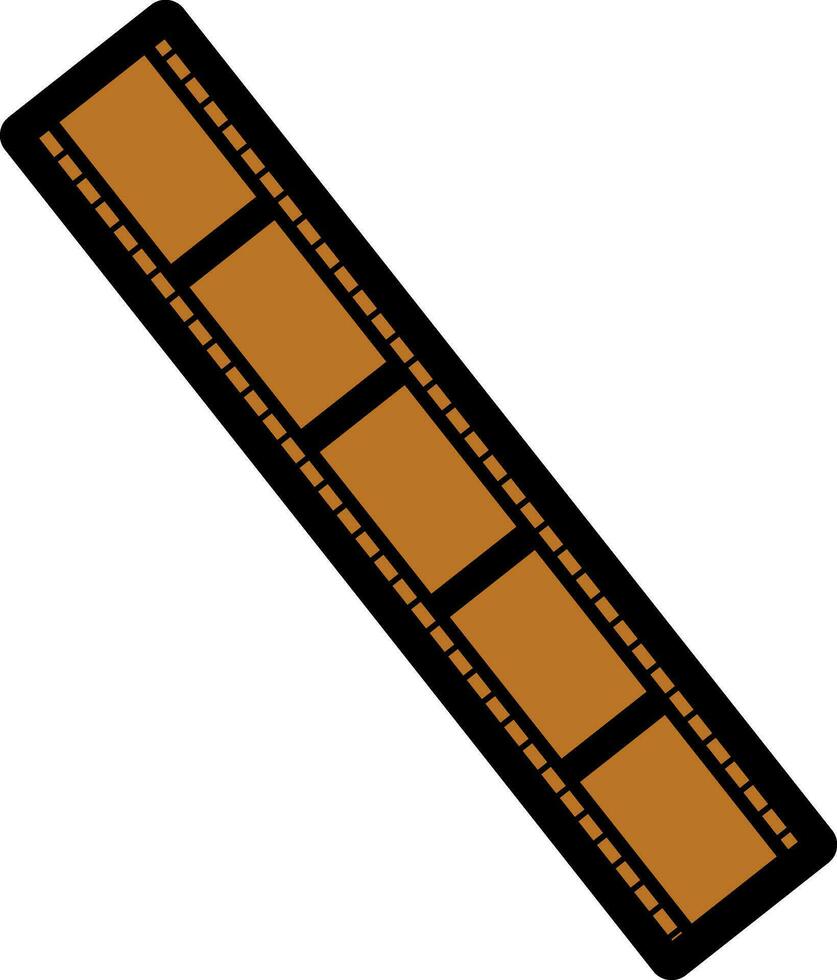 zwart en bruin film strip. vector