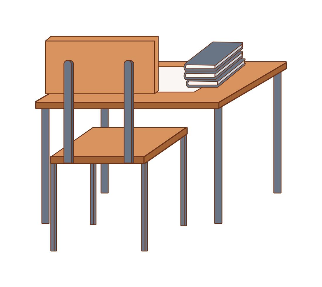 student bureau houten vector