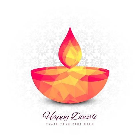 Mooie Gelukkige Diwali-festival achtergrondvector vector