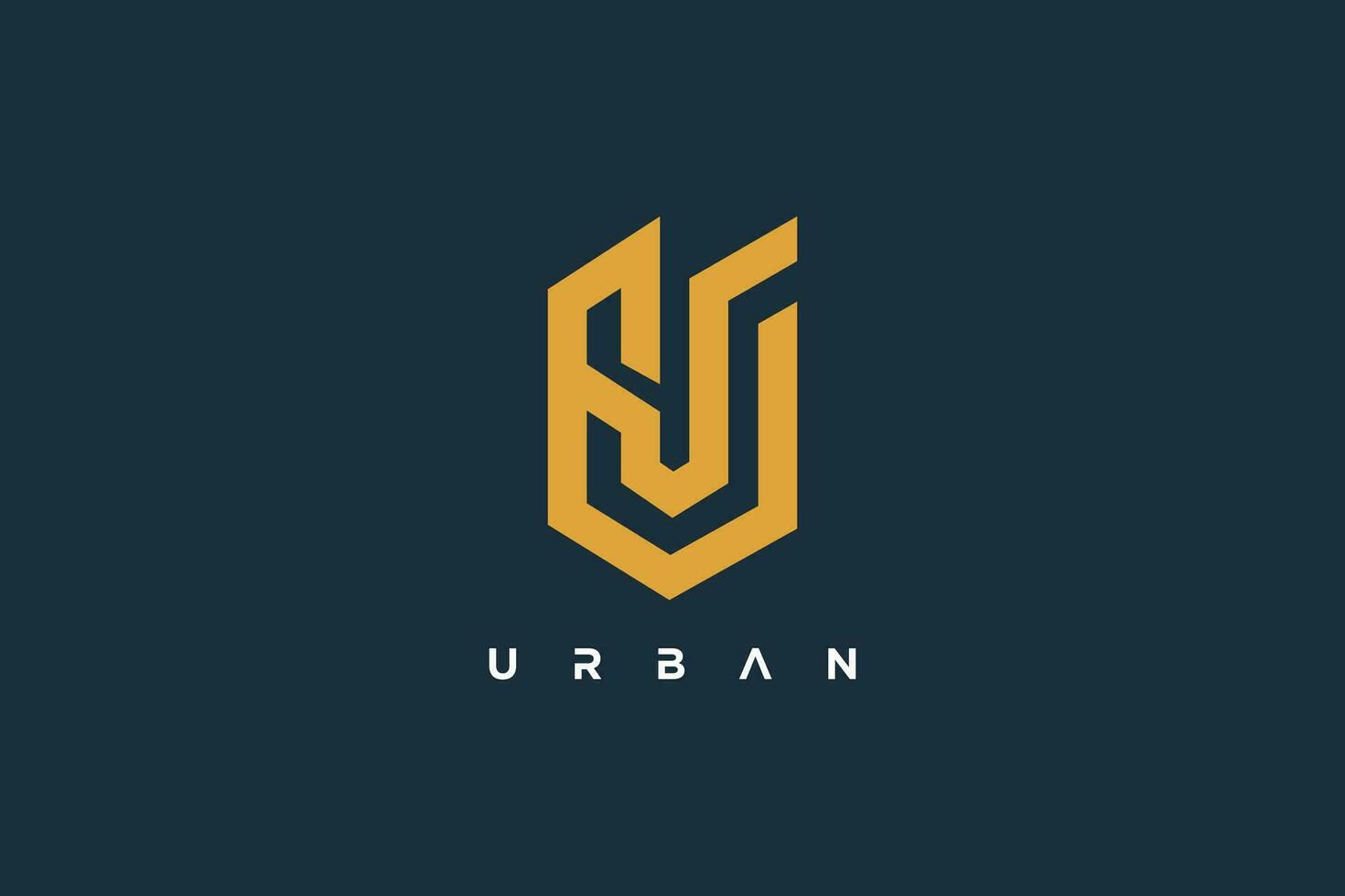 brief u logo ontwerp idee met creatief uniek concept vector