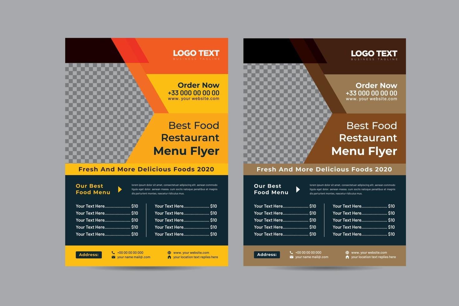 restaurant menu ontwerp vector