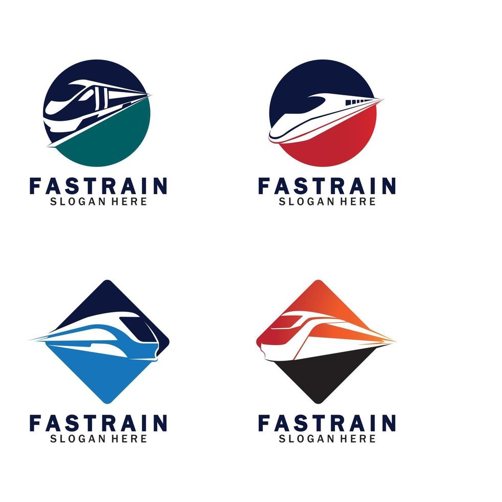 trein logo vectorillustratie vector