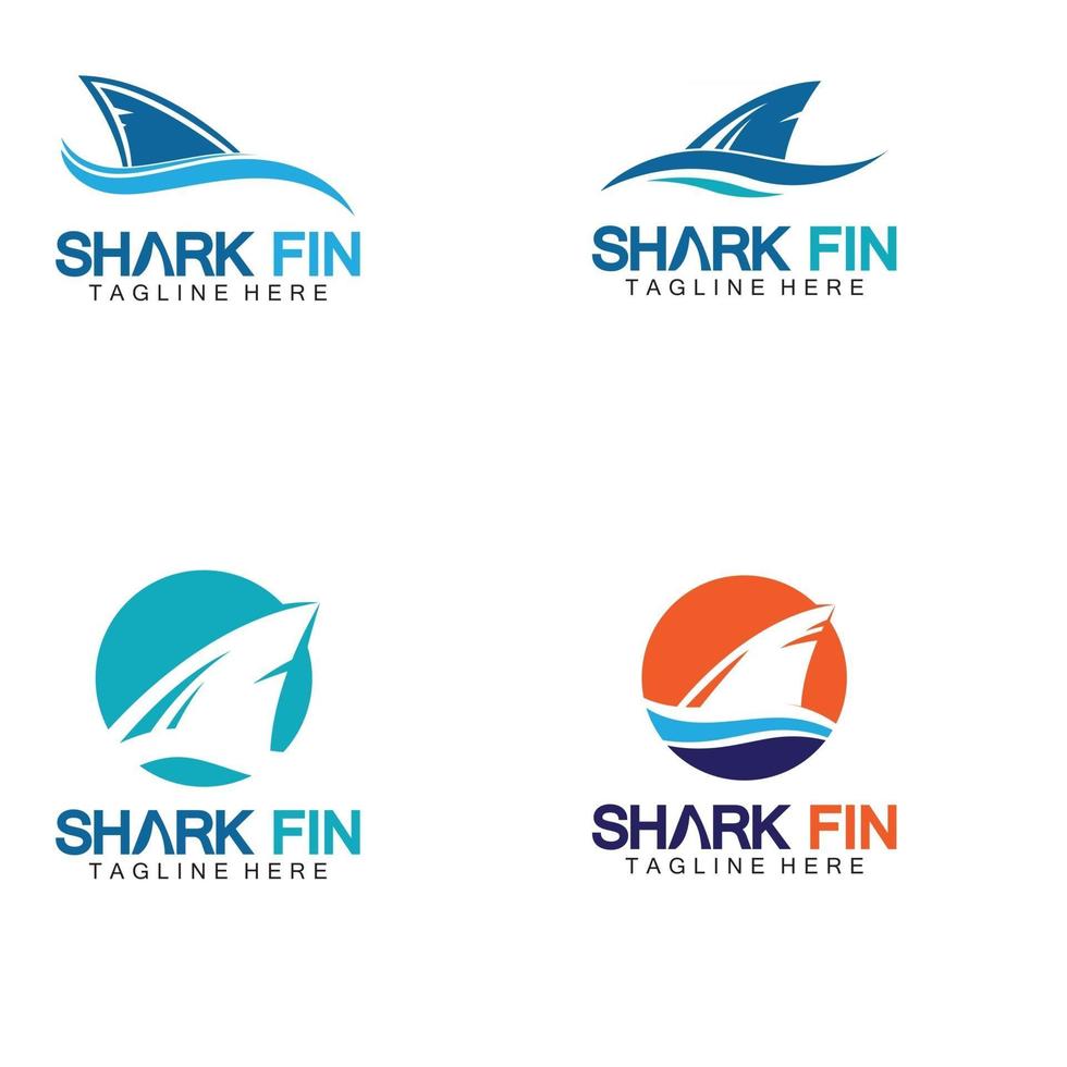 haai vis logo vector illustratie ontwerp