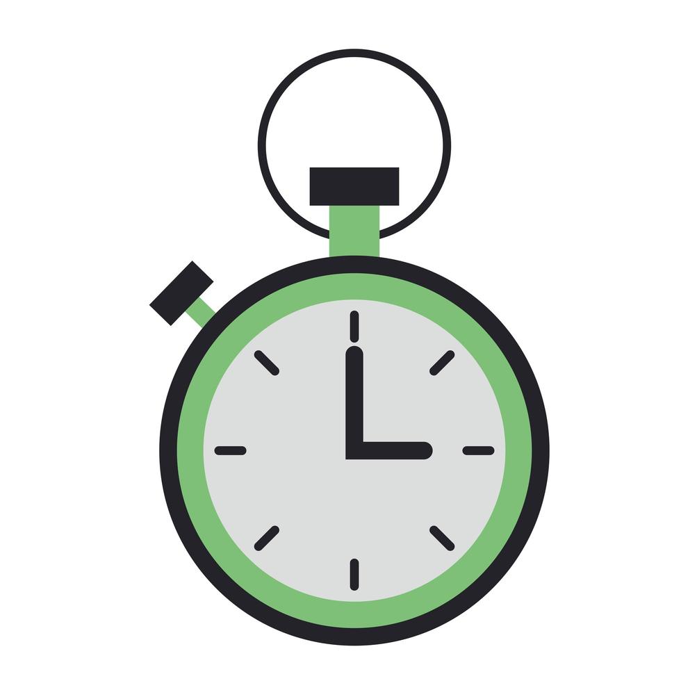 chronometer timer teller geïsoleerd pictogram vector