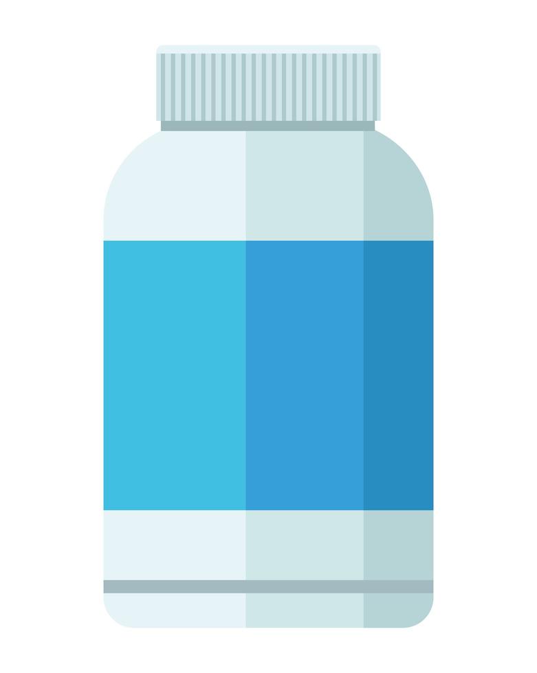 fles drugs plastic geïsoleerde pictogram vector