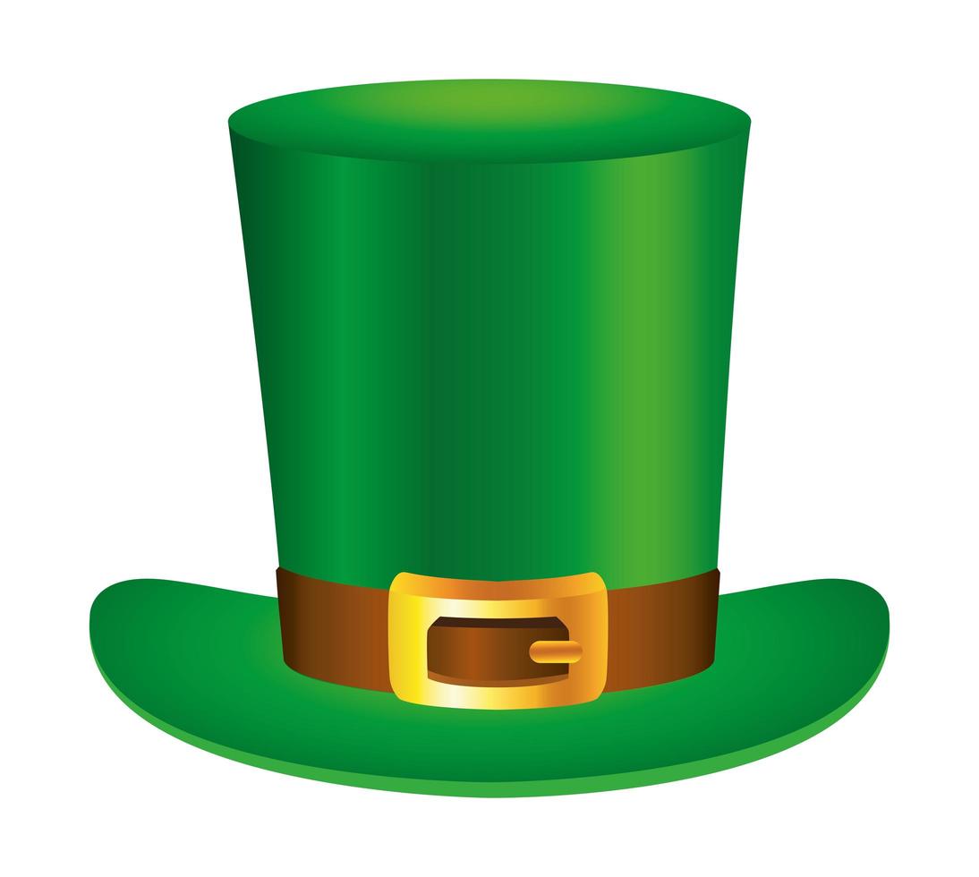 kabouter groene hoed saint patrick icoon vector