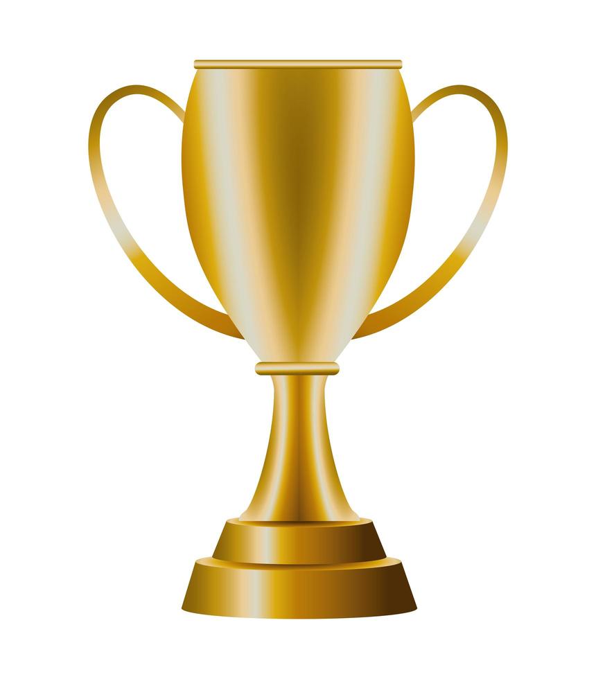 trofee beker gouden award pictogram vector