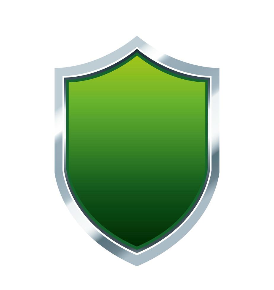 schild bewaker groene bescherming pictogram vector