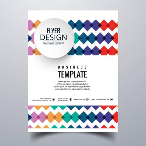 Abstracte stijlvolle buis brochure kaartsjabloon ontwerp vector