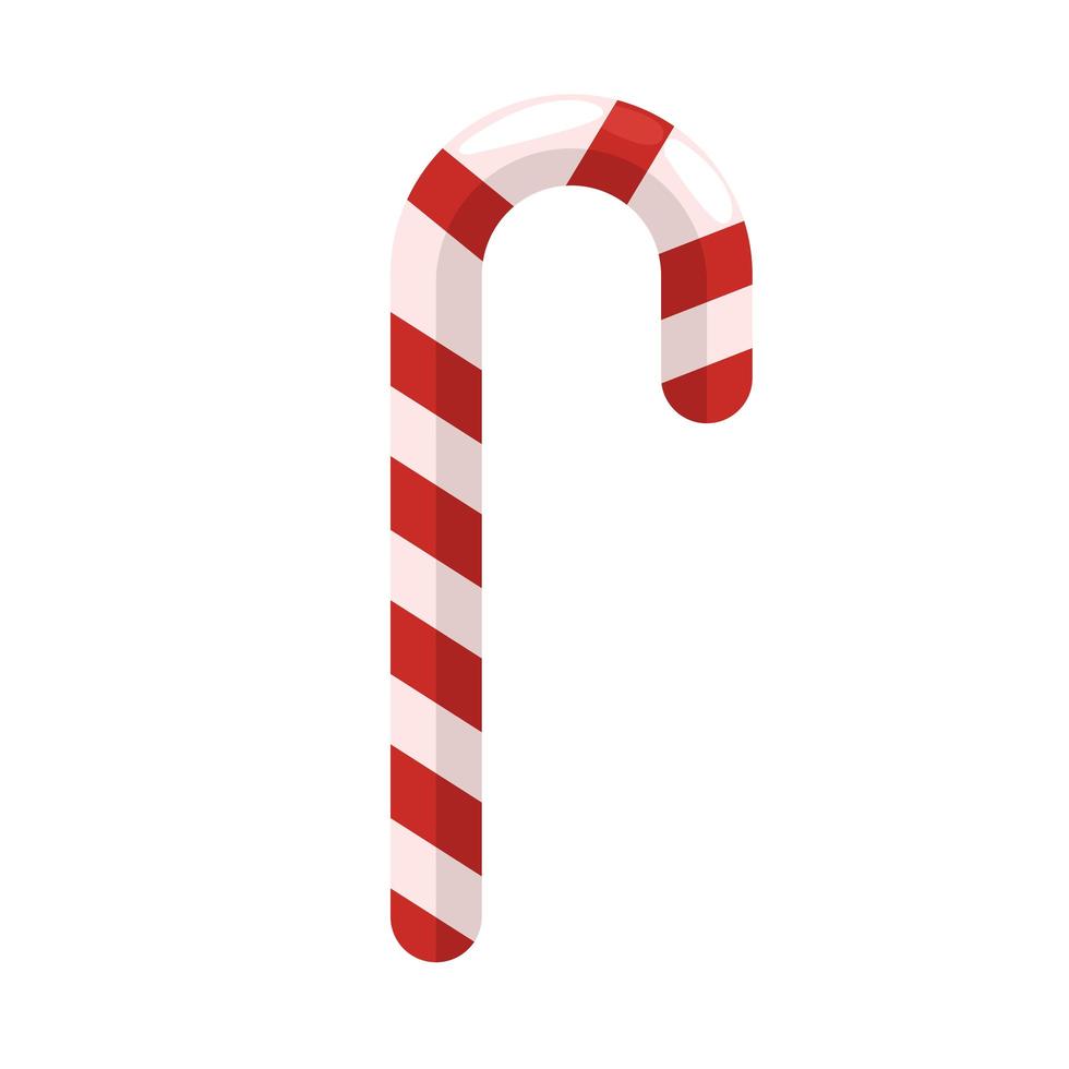 gelukkig merry christmas sweet cane icon vector