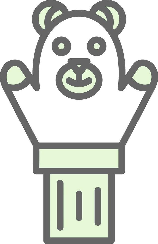 hand- marionet vector icoon ontwerp