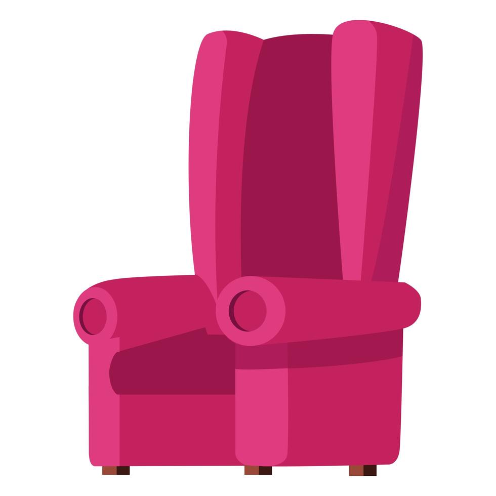 Sofa woonkamer forniture geïsoleerde pictogram vector