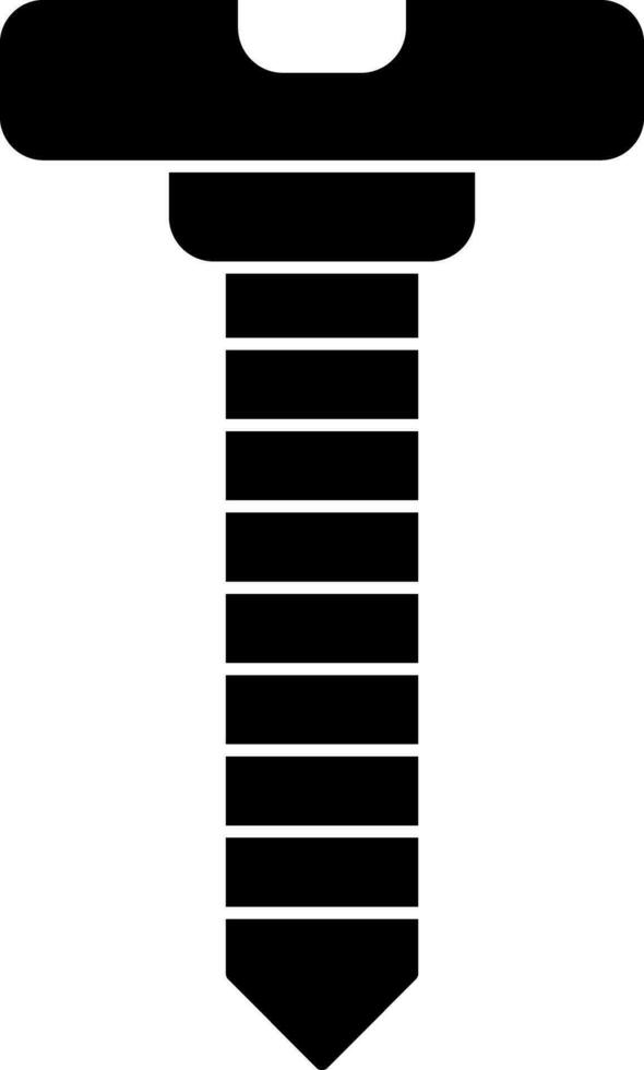 glyph icoon of symbool van schroef. vector