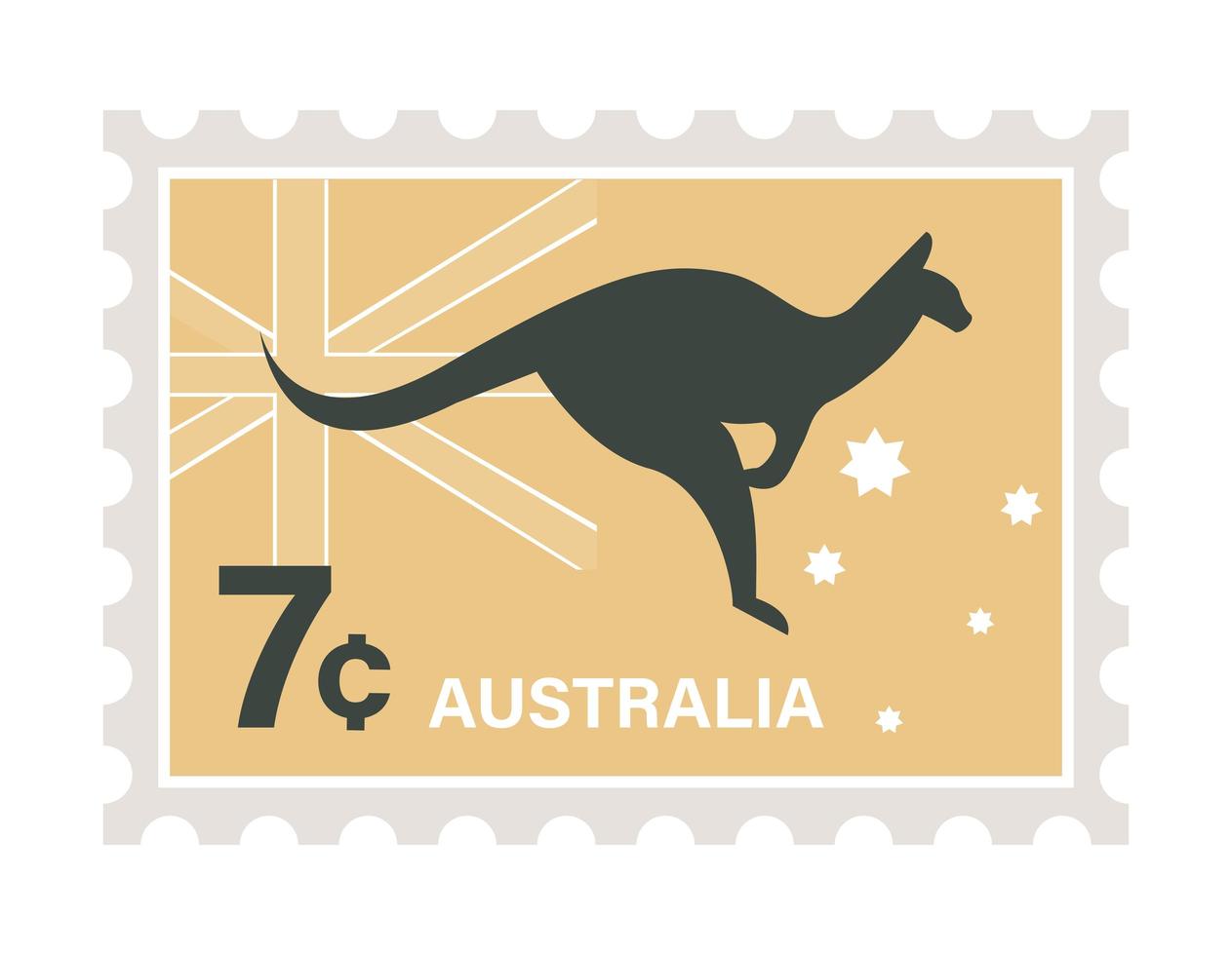 postzegel van Australië vector