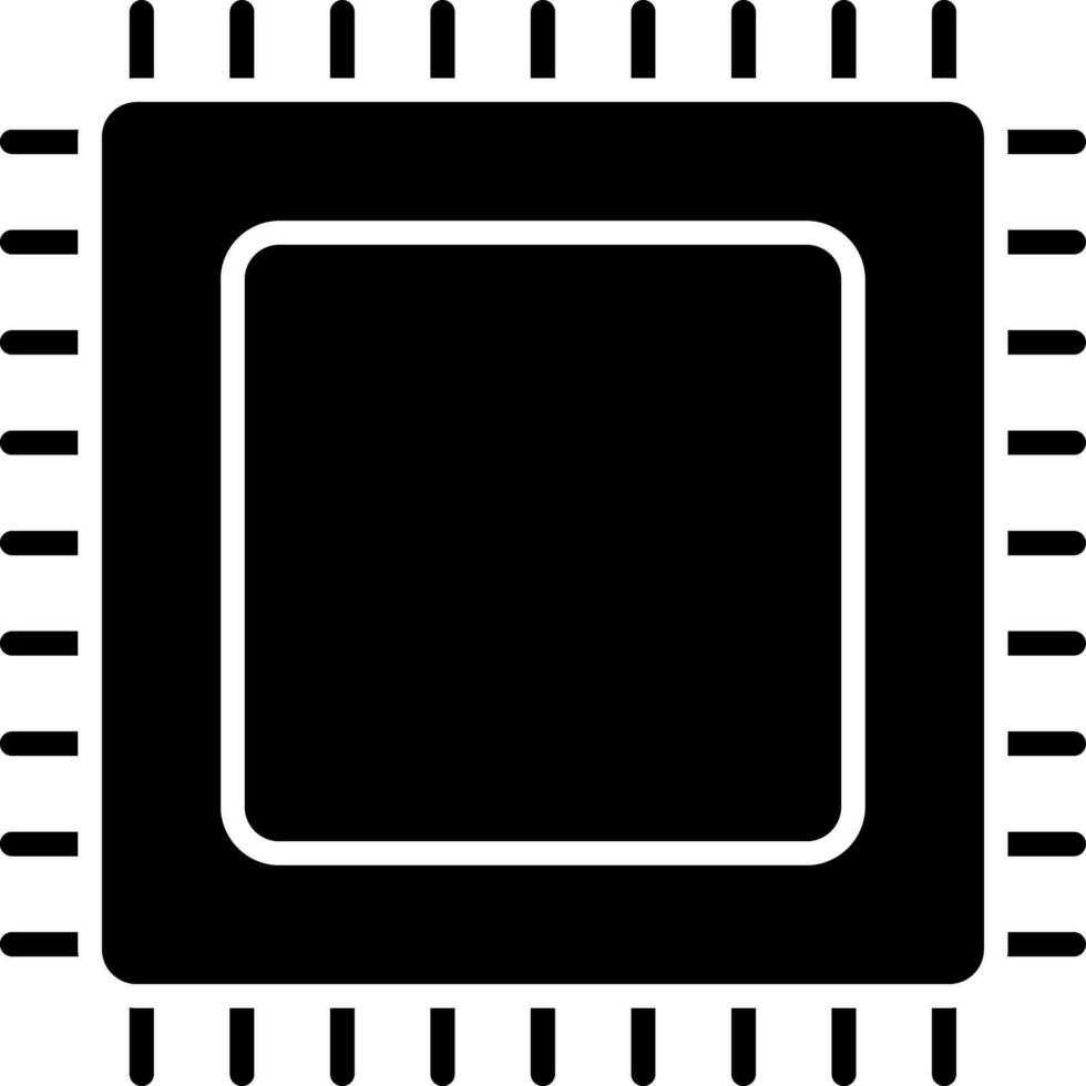 CPU centraal verwerken eenheid icoon of symbool. vector