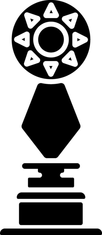 glyph icoon van elegant trofee of prijs. vector
