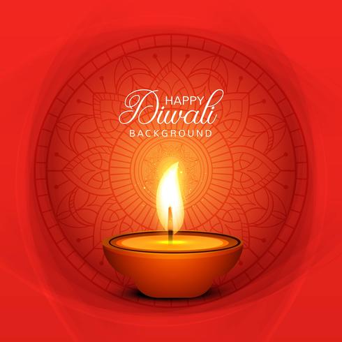 Mooie groetkaart voor festival van diwali viering vector