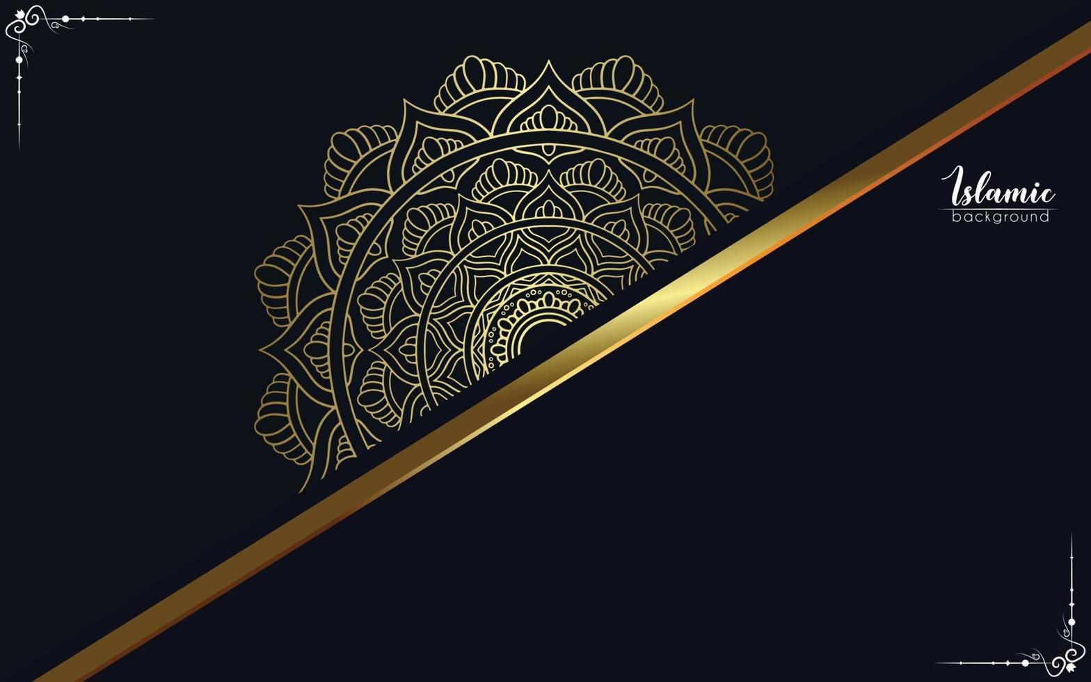 luxe mandala achtergrond met gouden arabesque gratis vector