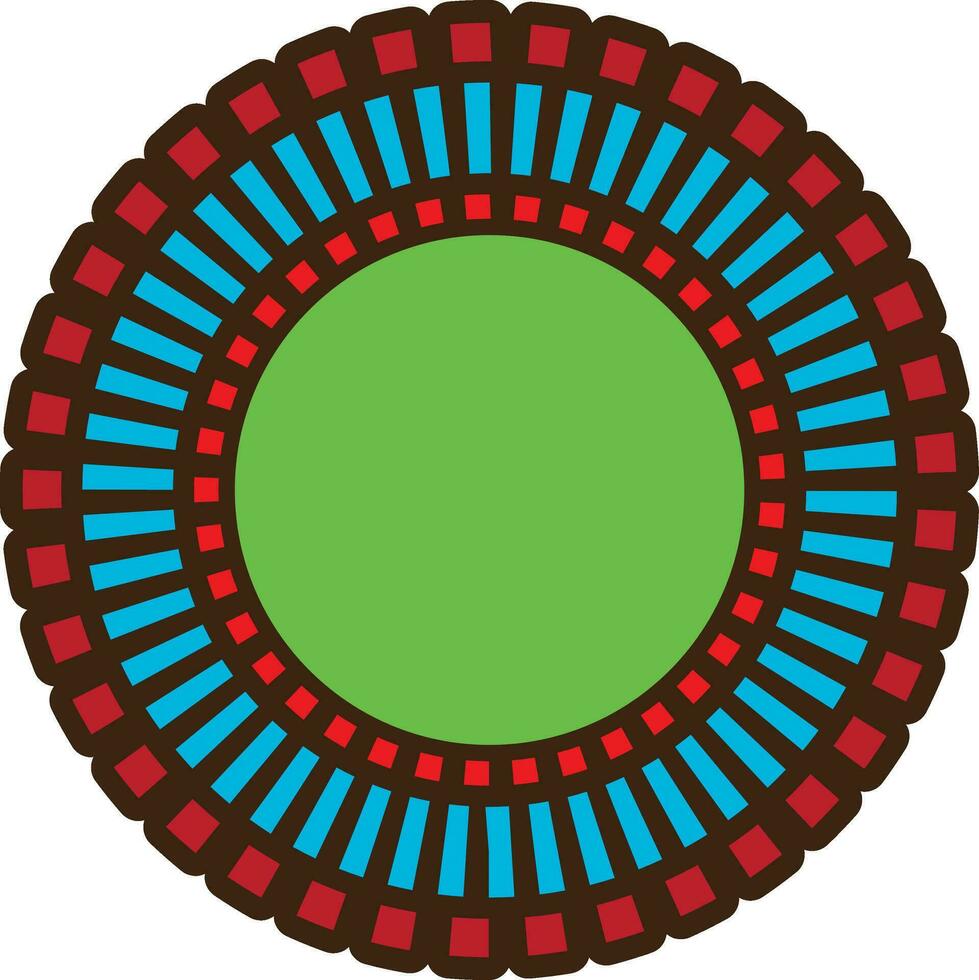 illustratie van rond decoratief element. vector